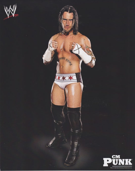 2008 CM Punk WWE Promo Photo