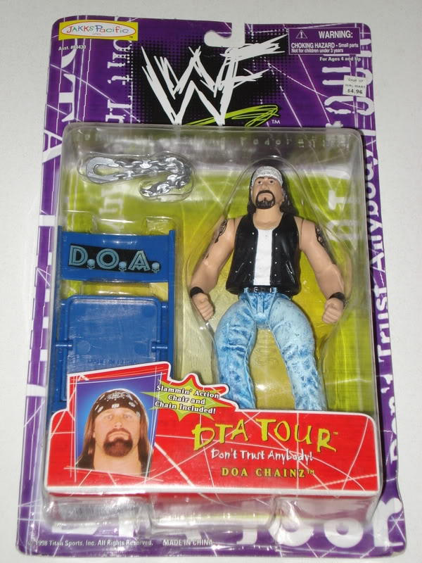 1999 WWF Jakks Pacific DTA Tour Series 1 DOA Chainz [Exclusive] Action & Toy Figures PWcatalog