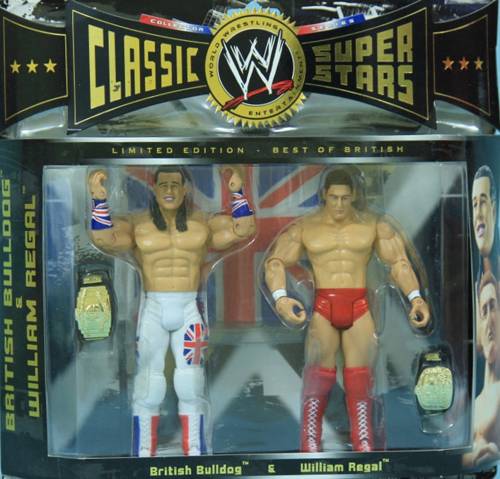 WWE Jakks Pacific Classic Superstars British Bulldog & William Regal [Exclusive] Action & Toy Figures PWcatalog