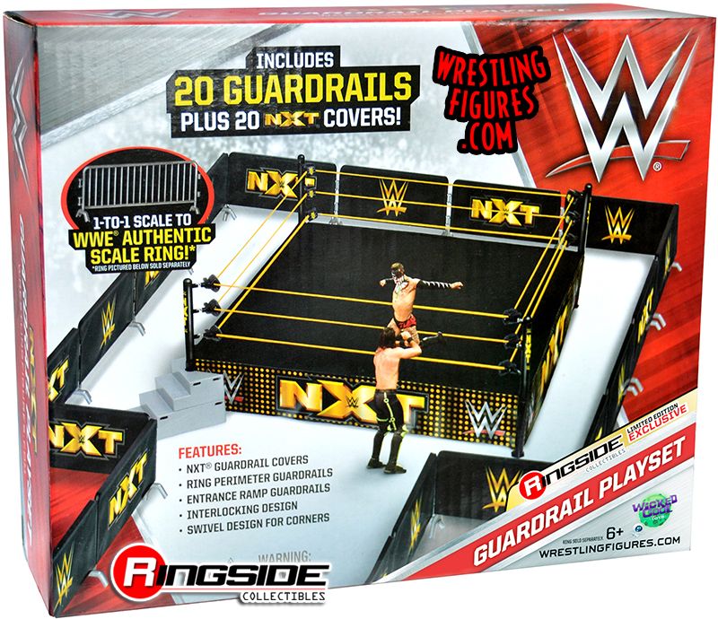 WWE Wicked Cool Toys Authentic Scale Wrestling Rings & Playsets: NXT Guardrail Playset [Exclusive] Action & Toy Figures PWcatalog