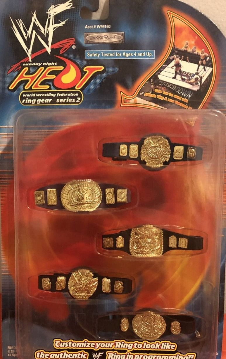 2001 WWF Jakks Pacific Ring Gear Series 2: Championship Belts