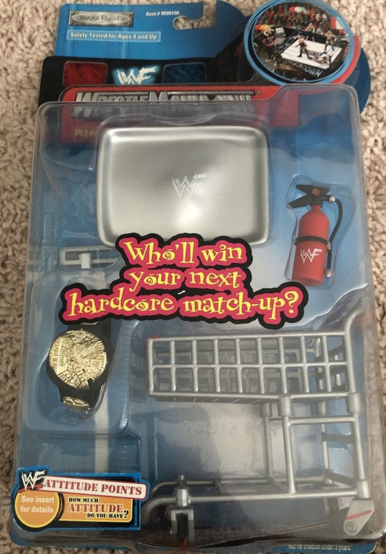 2000 WWF Jakks Pacific Ring Gear Series 1: Who'll Win Your Next Hardcore Match-Up? [Version 2] Action & Toy Figures PWcatalog