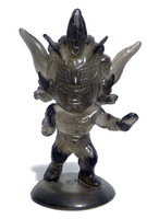 CharaPro Mini Big Heads/Pro-Kaku Heroes Jyushin Thunder Liger [Translucent Black Edition, Exclusive]