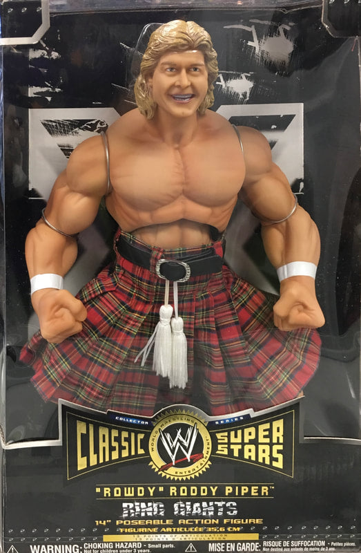 WWE Jakks Pacific Classic Superstars Ring Giants "Rowdy" Roddy Piper