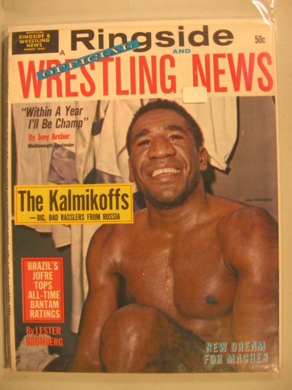 ringside and Wrestling news March 1964 Magazine PWcatalog
