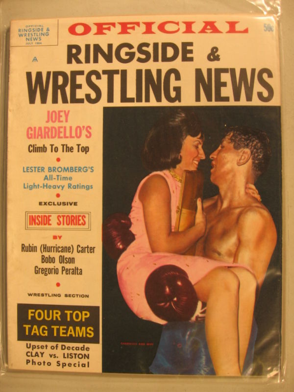 ringside and Wrestling news July 1964 Magazine PWcatalog