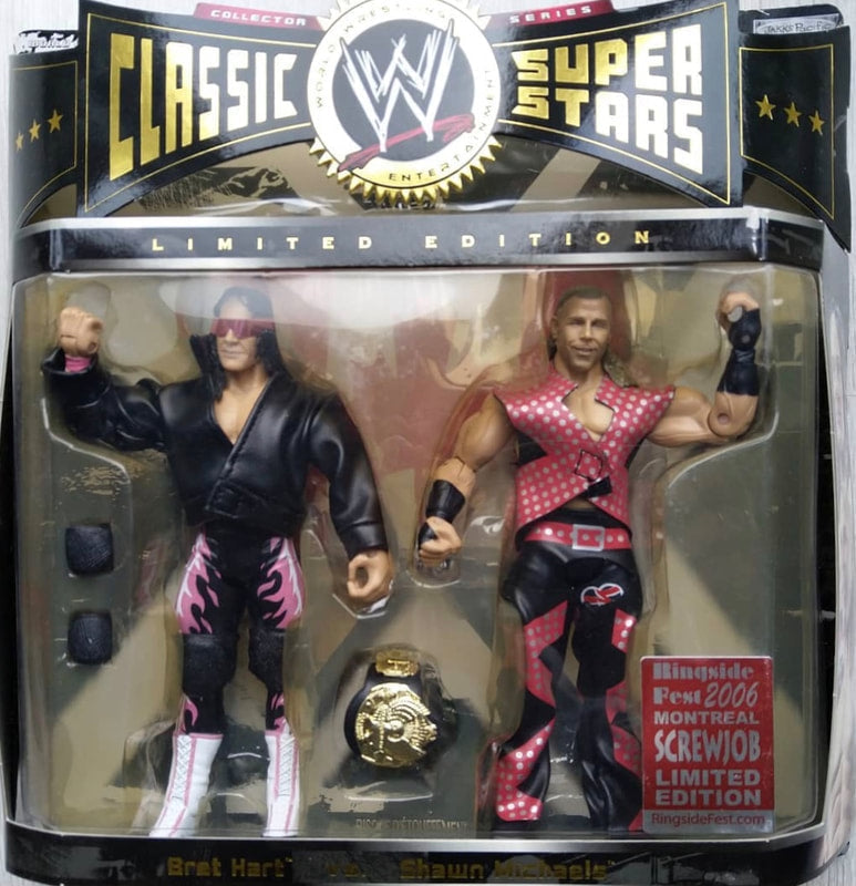 WWE Jakks Pacific Classic Superstars Montreal Screwjob: Bret Hart vs. Shawn Michaels [Exclusive] Action & Toy Figures PWcatalog