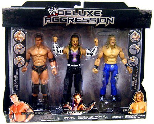WWE Jakks Pacific Deluxe Aggression Multipacks 3 Randy Orton, Jeff Hardy & Edge [Exclusive]