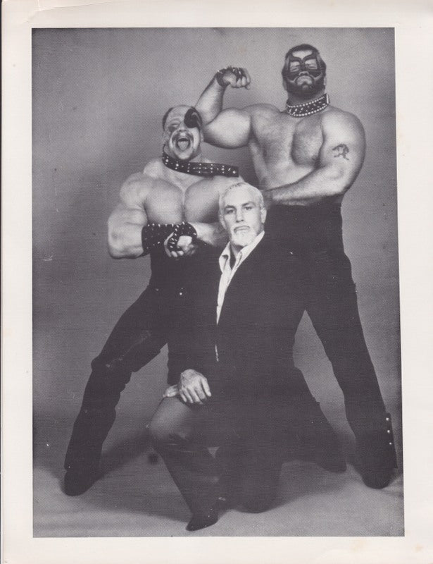 1980s GCW (Georgia) Road Warriors w/ Paul Ellering 8.5x11 Vintage Promo Photo