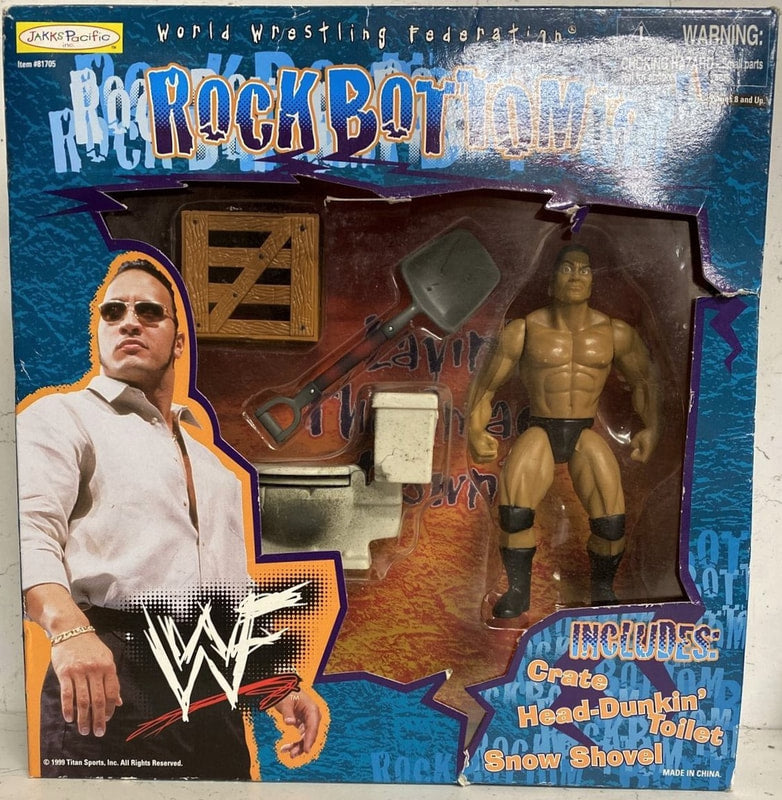 1999 WWF Jakks Pacific Rock Bottom Grapple Gear [Exclusive] Action & Toy Figures PWcatalog