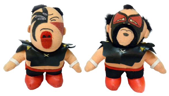 Roller Tron Wrestlefest Pro-Wrestling Plush Wrestlers 1 Road Warriors: Hawk & Animal