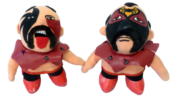 Roller Tron Wrestlefest Pro-Wrestling Plush Wrestlers 2 Road Warriors: Hawk & Animal [Variant] Action & Toy Figures PWcatalog