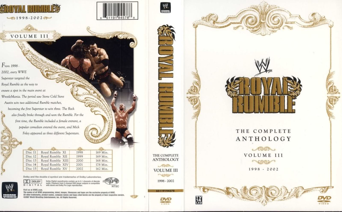 royal rumble the complete anthology volume iii 1998 2002 DVDs & Videos Pwcatalog