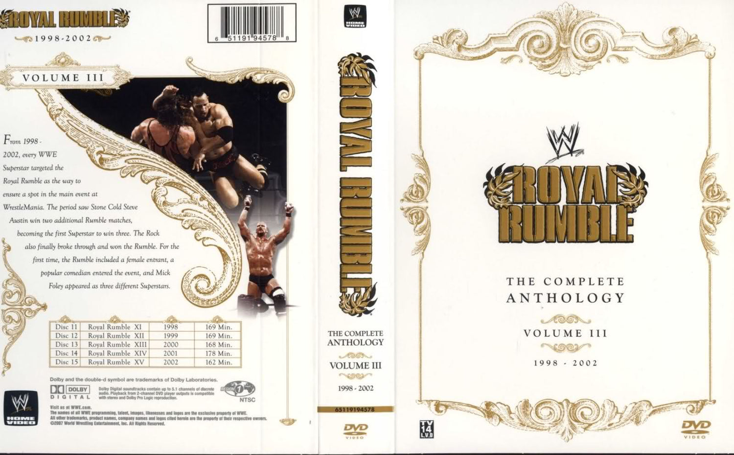 royal rumble the complete anthology volume iii 1998 2002 DVDs & Videos Pwcatalog