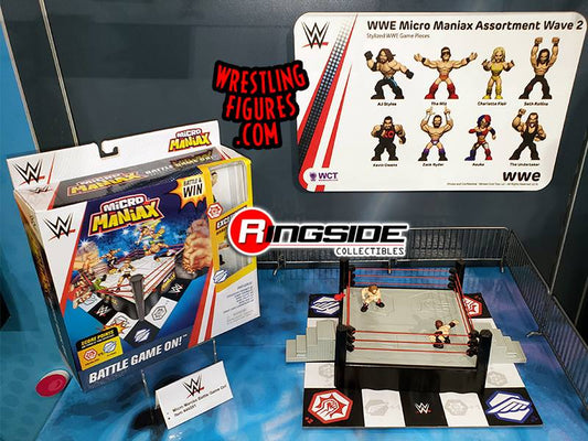 WWE Wicked Cool Toys Micro Maniax Unreleased/Prototype WWE Micro Maniax Assortment Wave 2: AJ Styles, The Miz, Charlotte Flair, Seth Rollins, Kevin Owens, Zack Ryder, Asuka & Undertaker [Unreleased]