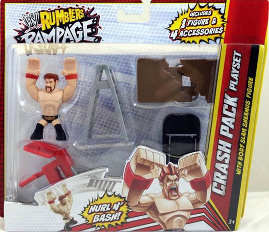 WWE Mattel Rumblers Rampage Wrestling Rings & Playsets: Crash Pack Playset [With Sheamus]