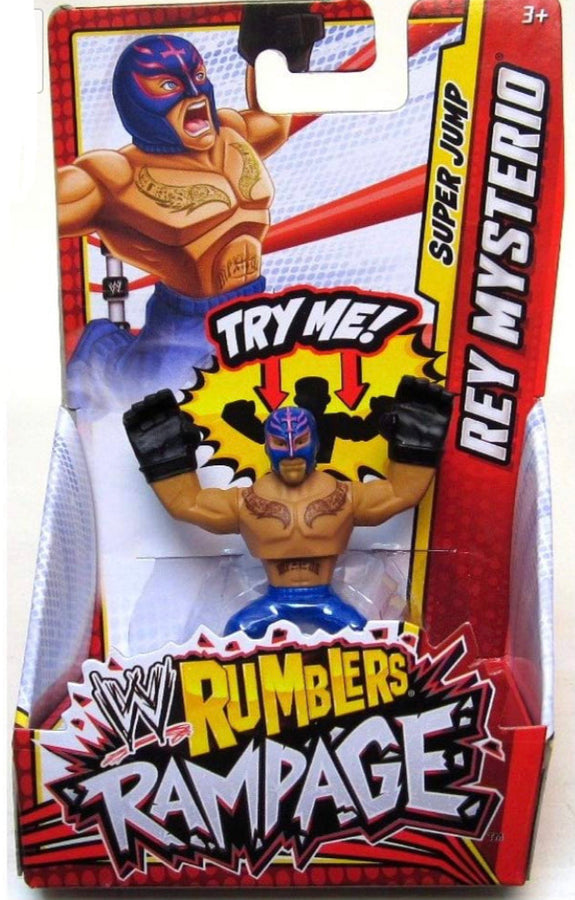 WWE Mattel Rumblers Rampage Rey Mysterio [With Blue Pants] Action & Toy Figures PWcatalog