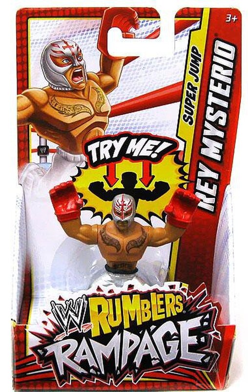 WWE Mattel Rumblers Rampage Rey Mysterio [With White Pants] Action & Toy Figures PWcatalog