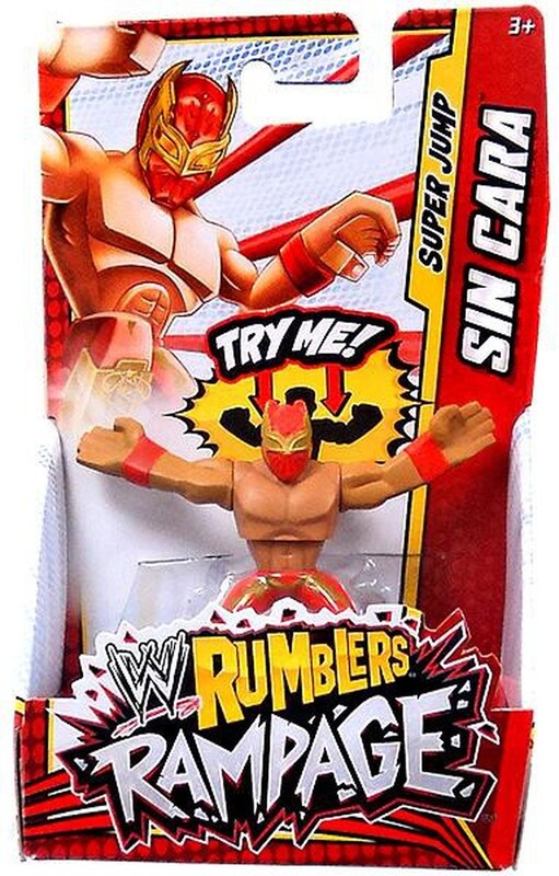 WWE Mattel Rumblers Rampage Sin Cara [With Red Tights] Action & Toy Figures PWcatalog