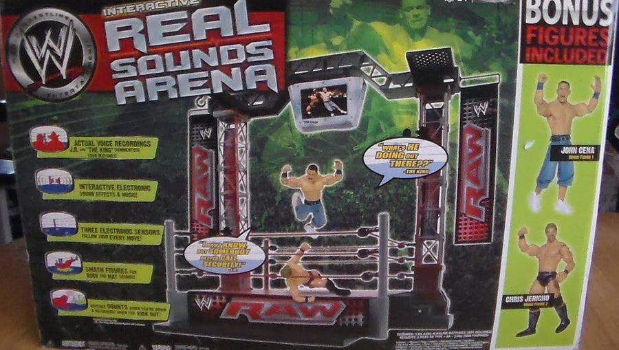WWE Jakks Pacific Real Sounds Arena [With John Cena & Chris Jericho] Action & Toy Figures PWcatalog