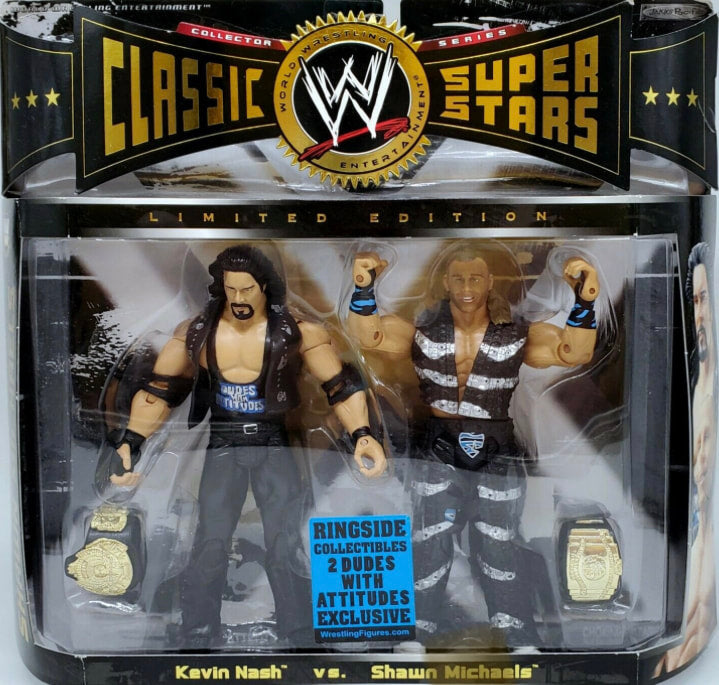 WWE Jakks Pacific Classic Superstars 2 Dudes with Attitudes: Kevin Nash vs. Shawn Michaels [Exclusive] Action & Toy Figures PWcatalog