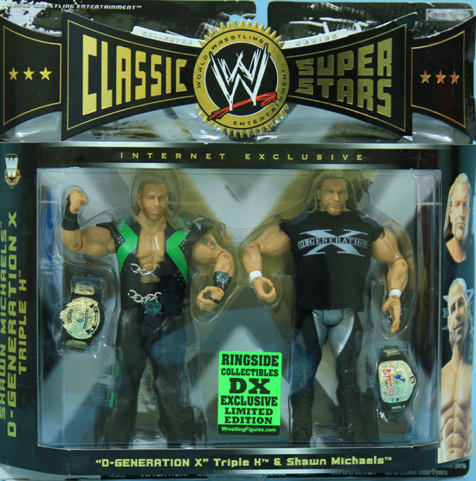 WWE Jakks Pacific Classic Superstars D-Generation X: Triple H & Shawn Michaels [Exclusive] Action & Toy Figures PWcatalog