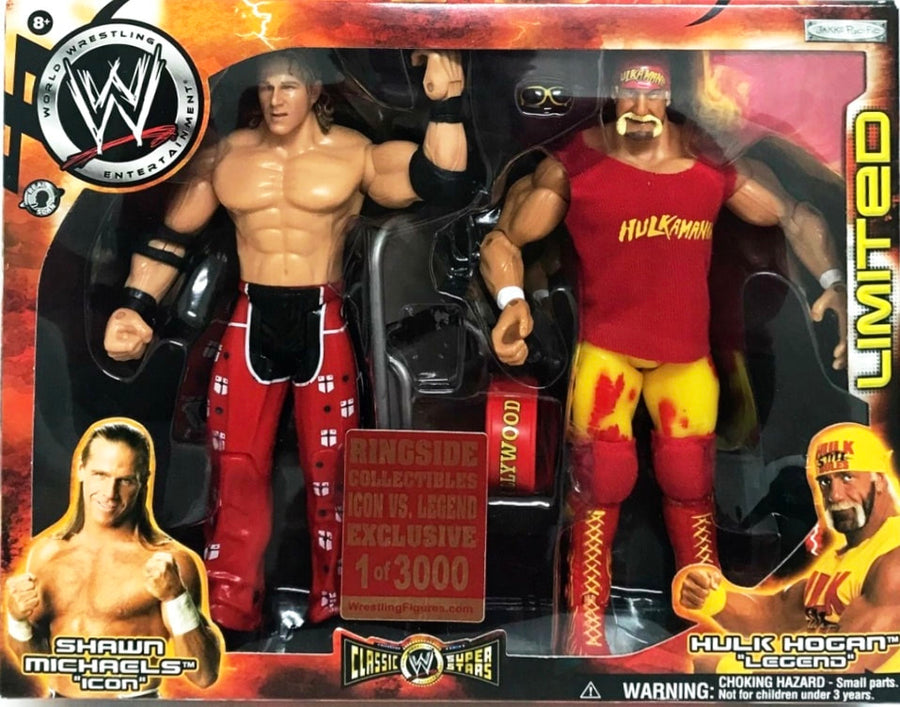 WWE Jakks Pacific Classic Superstars Icon vs. Legend: Shawn Michaels vs. Hulk Hogan [Exclusive] Action & Toy Figures PWcatalog