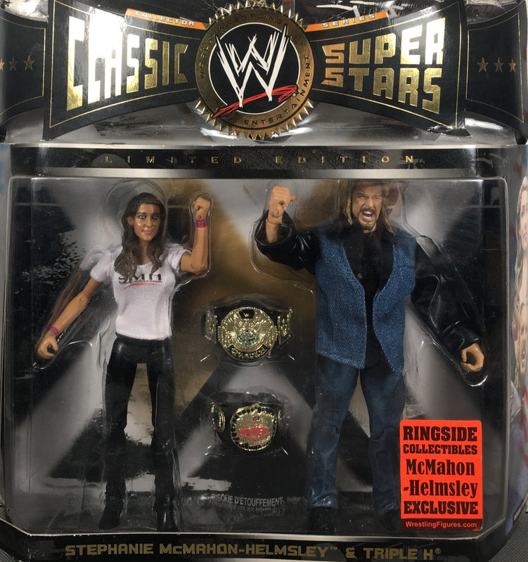 WWE Jakks Pacific Classic Superstars McMahon-Helmsley: Stephanie McMahon-Helmsley & Triple H [Exclusive] Action & Toy Figures PWcatalog