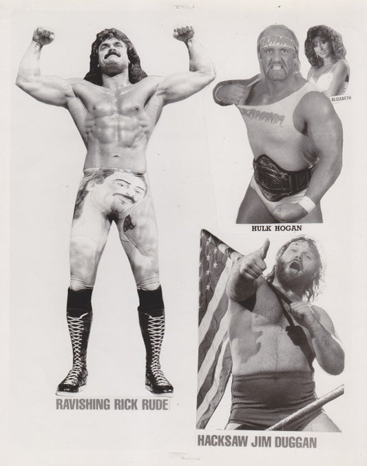 1988 Arena Promo Rick Rude vs. Hacksaw Hulk Hogan w/Elizabeth