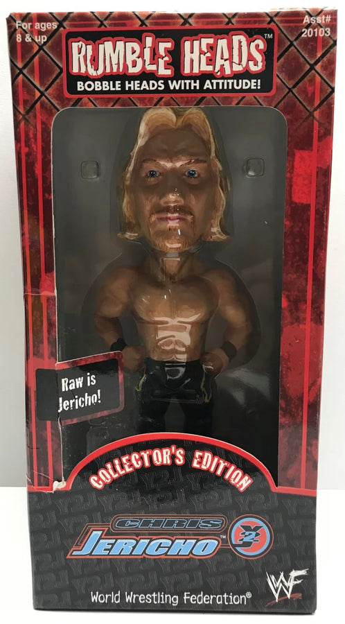 WWF Aspen Rumble Heads: Bobble Heads with Attitude! 1 Chris Jericho Action & Toy Figures PWcatalog