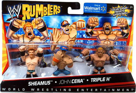 WWE Mattel Rumblers 1 Sheamus, John Cena & Triple H