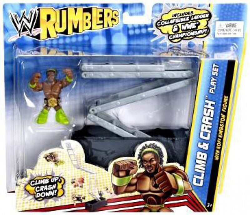 WWE Mattel Rumblers 2 Climb & Crash Playset [With Kofi Kingston] Action & Toy Figures PWcatalog