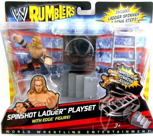 WWE Mattel Rumblers 1 Spinshot Ladder Playset [Wth Edge] Action & Toy Figures PWcatalog