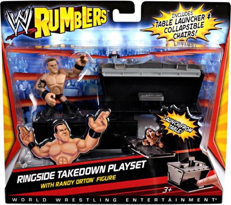 WWE Mattel Rumblers 1 Ringside Takedown Playset [With Randy Orton] Action & Toy Figures PWcatalog