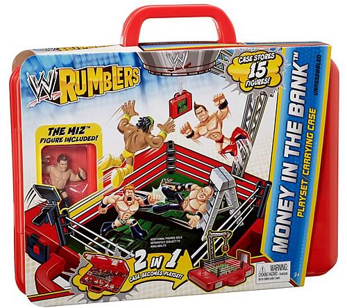 WWE Mattel Rumblers 2 Money in the Bank Playset Carrying Case [With The Miz] Action & Toy Figures PWcatalog