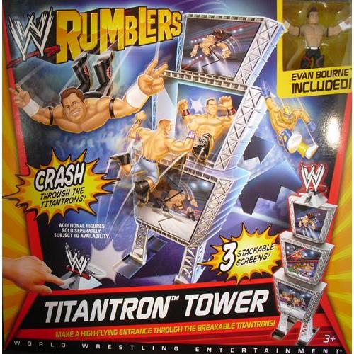WWE Mattel Rumblers 1 Titantron Tower [With Evan Bourne]