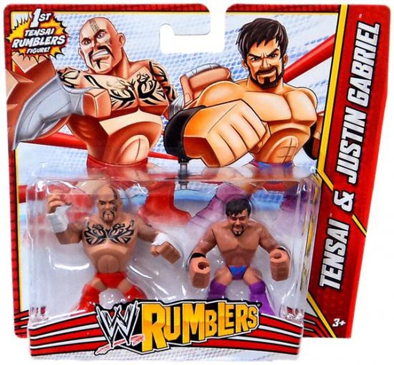 WWE Mattel Rumblers 3 Tensai & Justin Gabriel