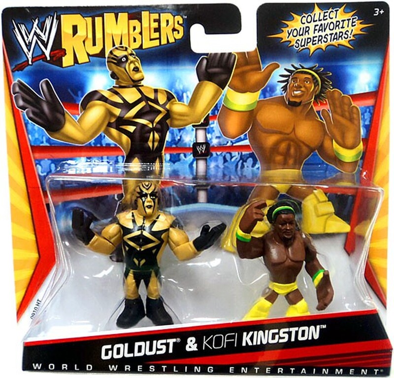 WWE Mattel Rumblers 1 Goldust & Kofi Kingston
