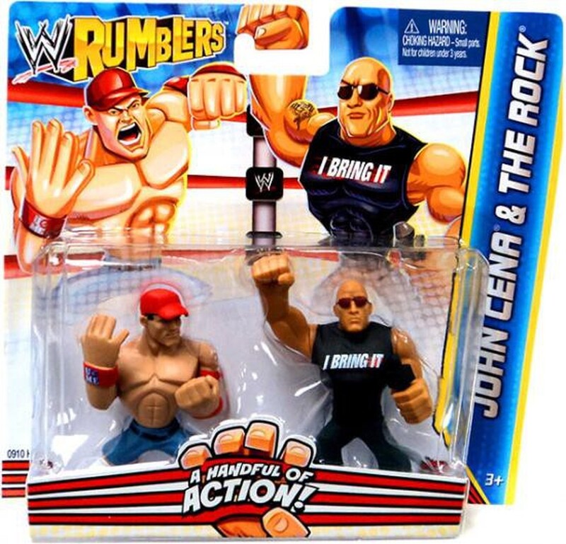 WWE Mattel Rumblers 2 John Cena & The Rock