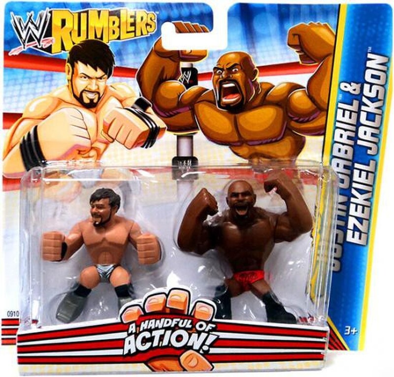 WWE Mattel Rumblers 2 Justin Gabriel & Ezekiel Jackson