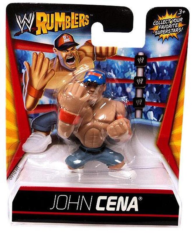 WWE Mattel Rumblers 1 John Cena [With Orange Wristbands & Hat] Action & Toy Figures PWcatalog