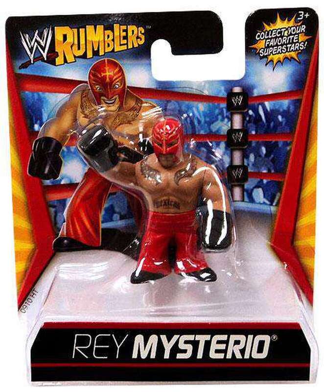 WWE Mattel Rumblers 1 Rey Mysterio [With Red Tights] Action & Toy Figures PWcatalog