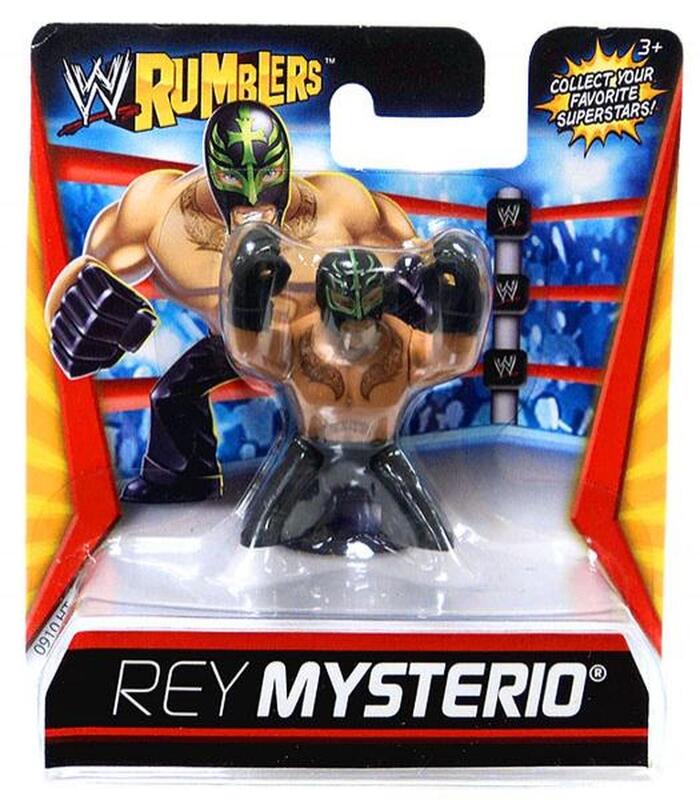 WWE Mattel Rumblers 1 Rey Mysterio [With Black Tights] Action & Toy Figures PWcatalog