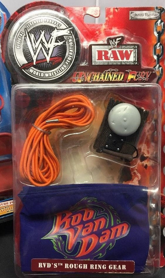2002 WWF Jakks Pacific Unchained Fury Accessory Sets: RVD's Rough Ring Gear Series Action & Toy Figures PWcatalog