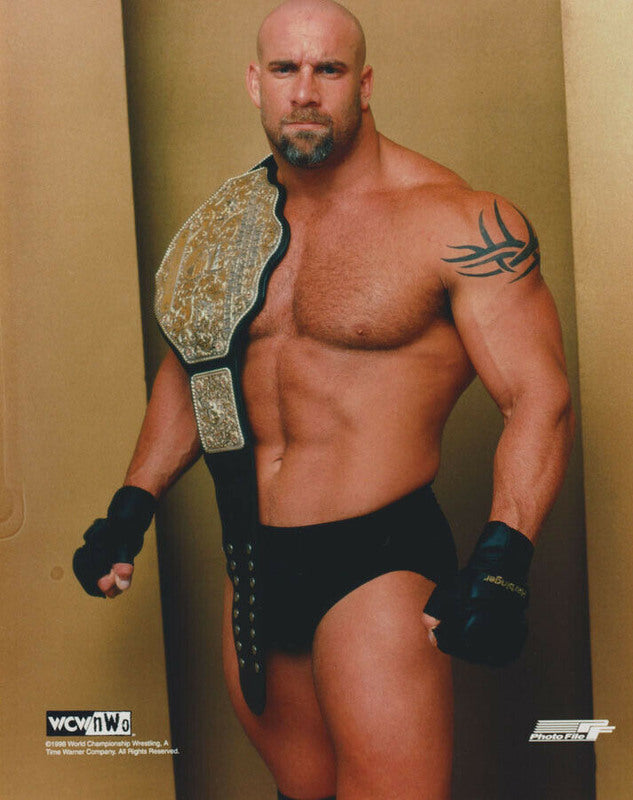 1998 WCW CHAMPION Goldberg licensed Photofile color