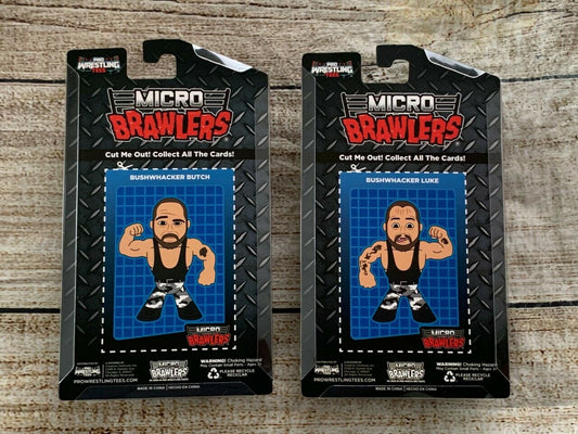 Pro Wrestling Tees Micro Brawlers Limited Edition The Bushwhackers: Luke & Butch