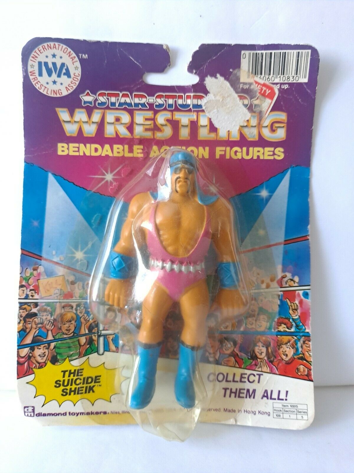 IWA Star-Studded Wrestling Bendable Action Figures Singles The Suicide Sheik [Alternate Card]