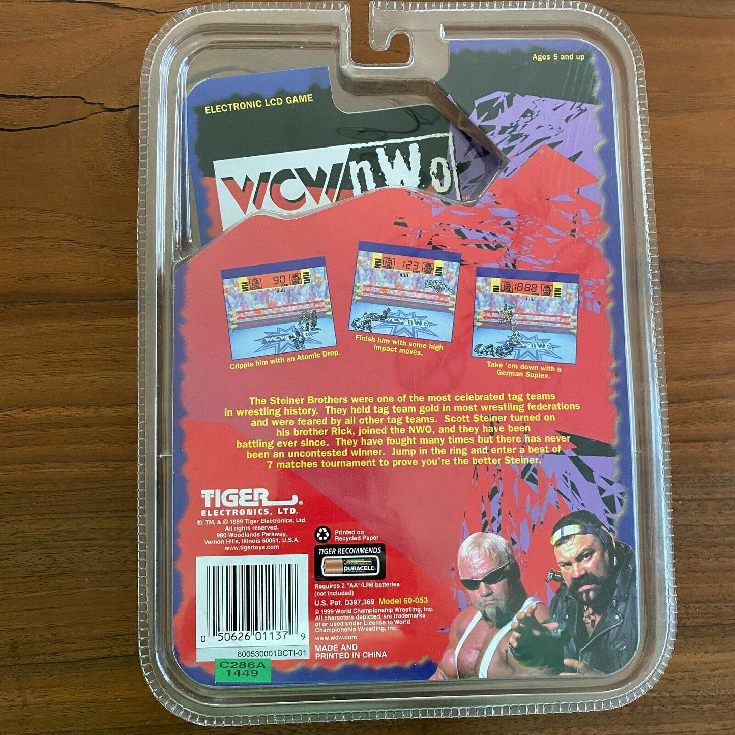 WCW/NWO grudge match Handheld LCD Steiner Brothers