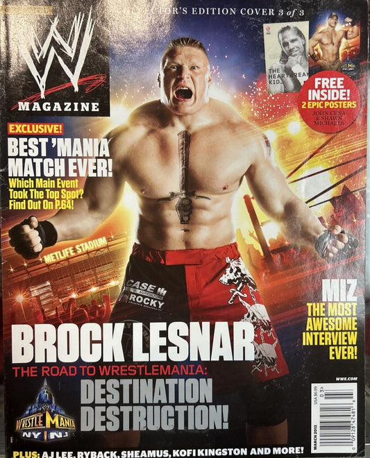 WWE Magazine March 2013 Brock Lesnar