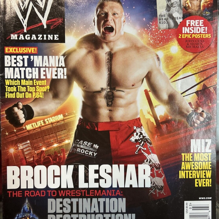WWE Magazine March 2013 Brock Lesnar Magazine PWcatalog